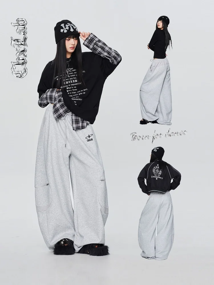 

Брюки CBXLAB для уличных танцев в стиле хип-хоп, повседневные, с цветочным принтом, оверсайз, базовые, простые, спортивные, американского стиля, свободного кроя, прямые штанины