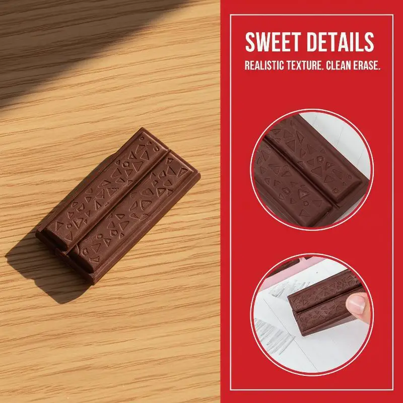 Cartoon Chocolate Design Eraser Eraser Student Painting Writing Pencil Eraser Stationery School Office Supplies