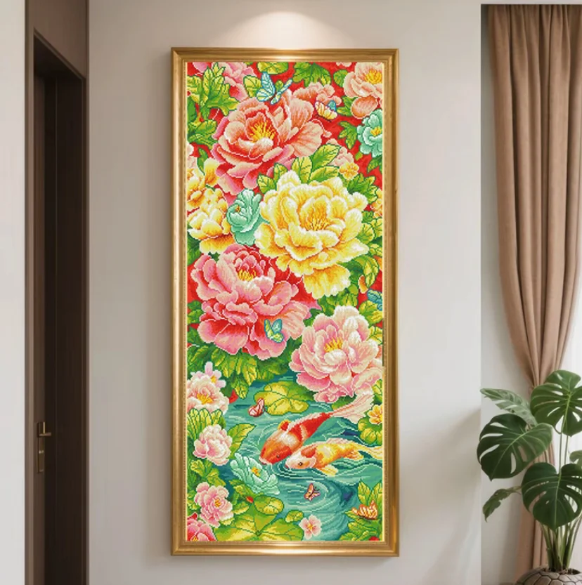 9Ct 60X127Cm Fishes… - image