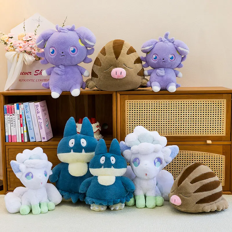 35/45CM Vulpix Plushies Pokemon Peluche Snorlax Plushie Meowstic Plush Pokémon Comfortable Soft Doll Ornament Toy Gifts