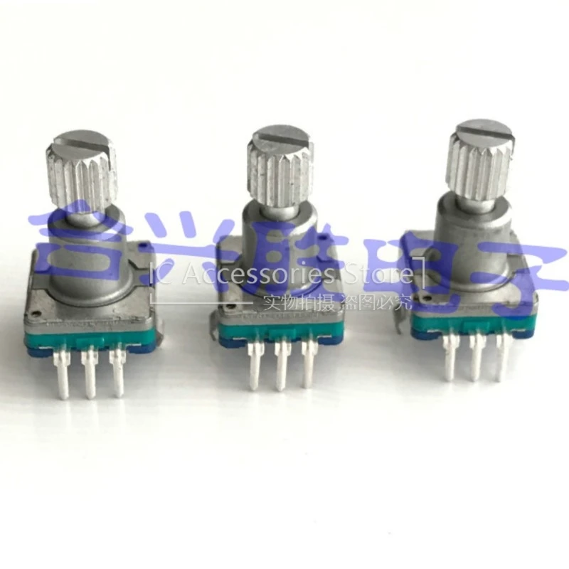 1PCS EC11 Type Car Audio Volume Encoder Switch 18 Positioning 9 Pulse Shaft Length 14.5MM