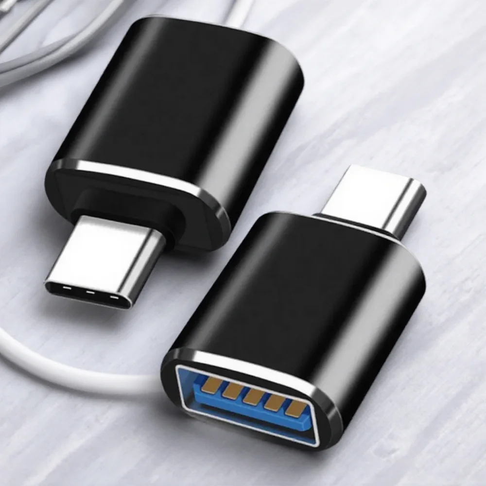 محول USB C إلى USB 3 0 محول OTG من النوع C إلى محول USB نقل بيانات عالي السرعة متوافق مع الهاتف الذكي والكمبيوتر اللوحي والكمبيوتر المحمول #1