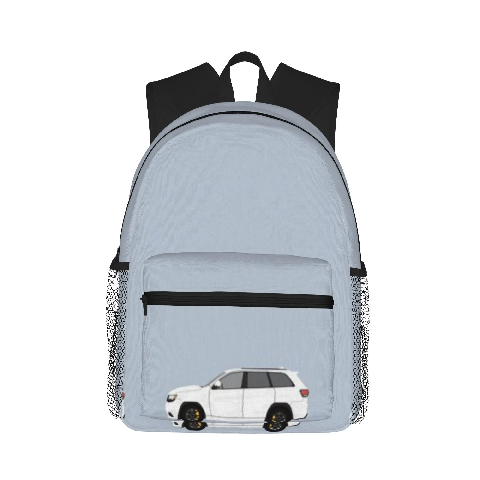 

Grand Cherokee Trackhawk Car White Casual Backpack for Students and Adults Travel backpack