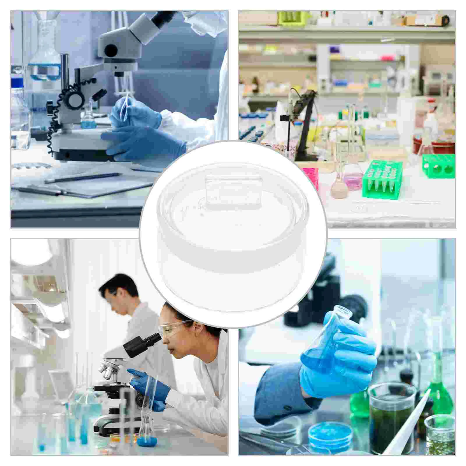 Flat Weighing Bottle Pill Container Small Glass Compression Packaging Cube Lab Erlenmeyer Flasks Packing Cubes