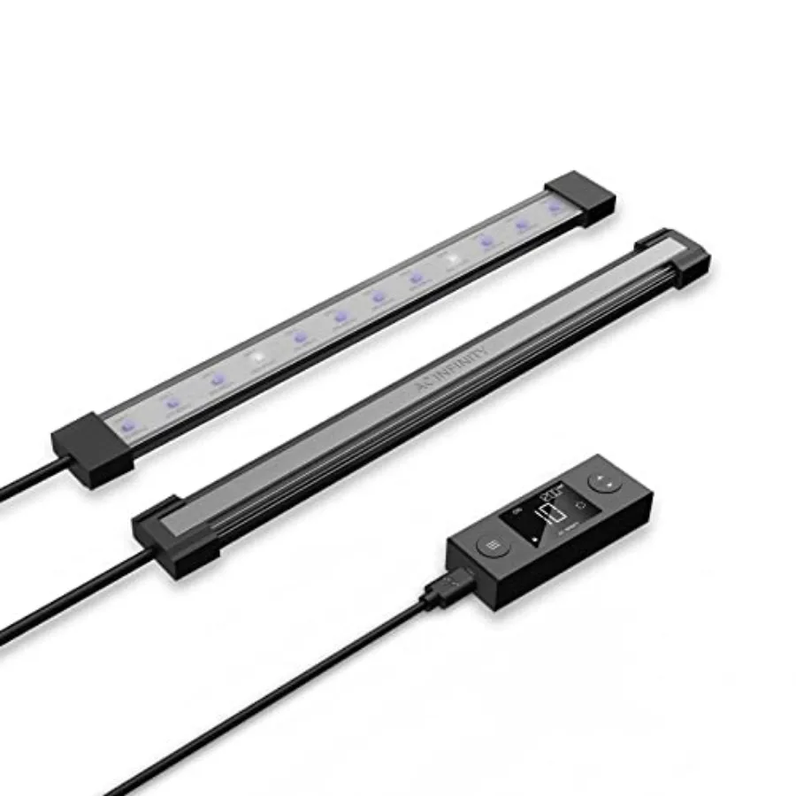 

IONBEAM U2 Targeted Spectrum UV LED Grow Light Bars 11" 2-Bar Lighting Kit with 365nm and 395nm Diodes Digital Dimming Schedule