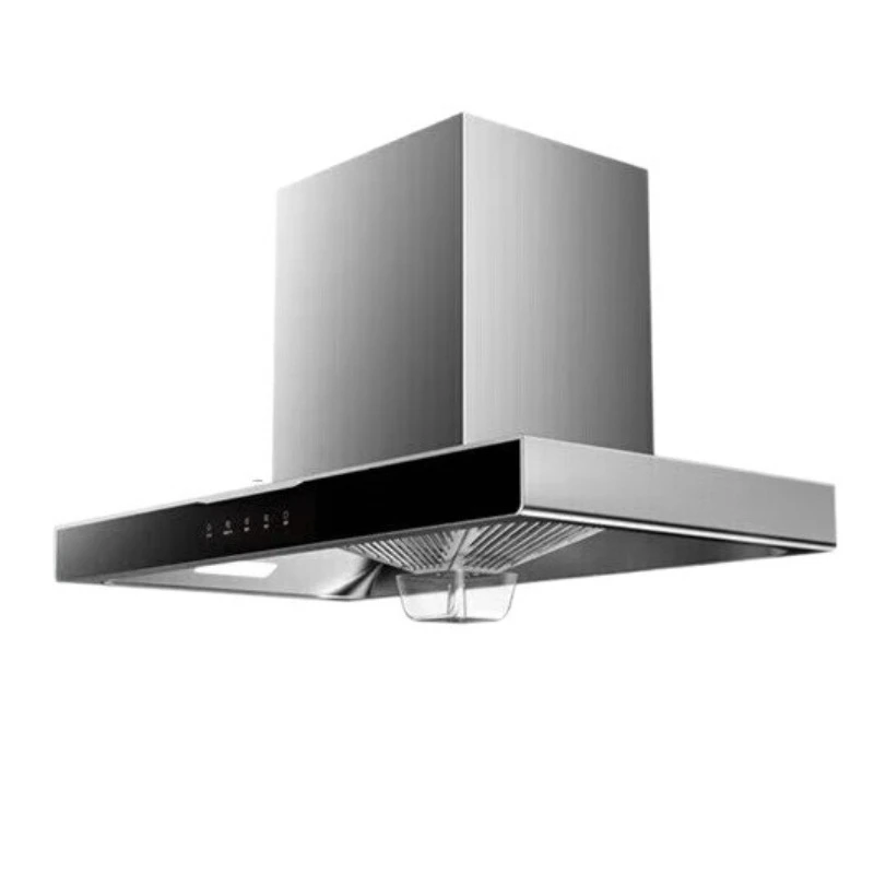 Range hood, household kitchen large suction top suction self-cleaning touch screen