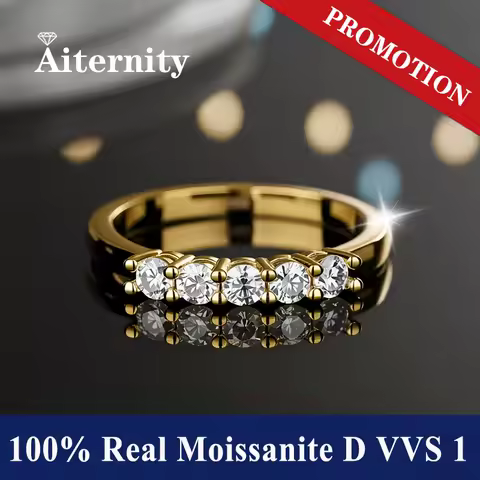 1.1mm-3.0mm D Color Moissanite Wedding Band Ring 925 Sterling Silver 18K Gold Plated Eternity Band Engagament Rings Wholesale