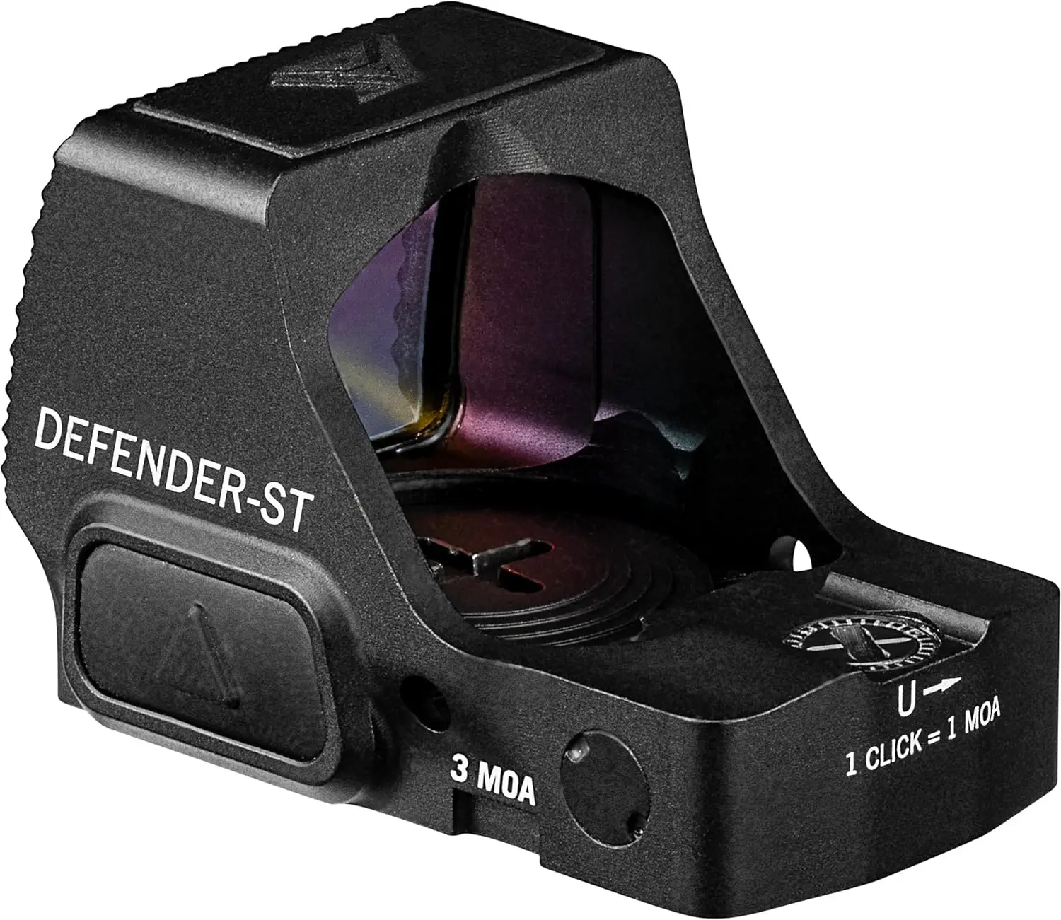 3 MOAOptics Defender-ST Micro Red Dot Sights - Motion Activation with Auto-Shutoff, DeltaPoint Pro Footprint, Top Mount Battery,