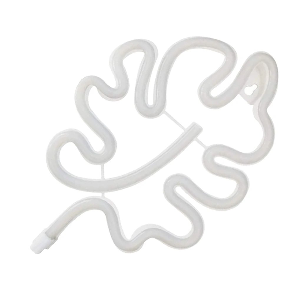 Neon Bedroom Desktop Monstera Shape Led Neon Lamp Eco Night Lamp Safe Led Night Light USB LED Lighting