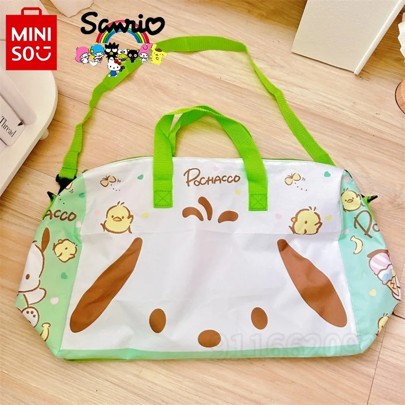 Miniso Kuromis neue tragbare Reisetasche Luxusmarke modische Damen Reisetasche Cartoon große Kapazität faltbare Aufbewahrung tasche