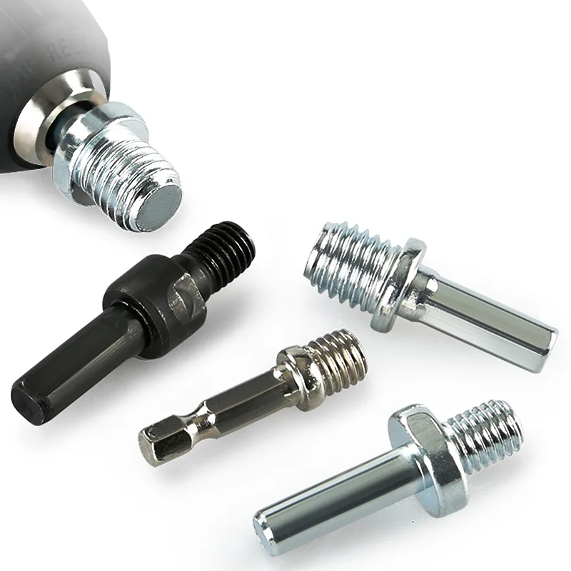 Hand drill angle grinder adapter connecting rod hexagonal handle round handle sticky disc polishing machine accessories tool