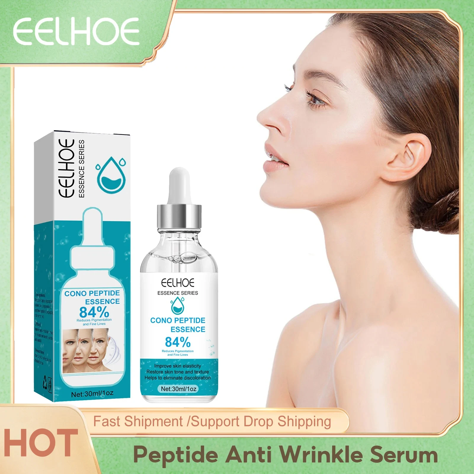 

EELHOE Anti Wrinkle Serum Deep Moisturizing Firming Dark Spot Corrector For Face Smooth Pore Hyaluronic Acid Essence Skin Care