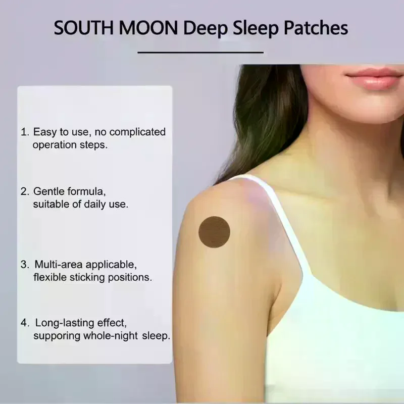 Deep Sleep Patch Improve Sleep Quality Relieve Insomnia Stress Easy Use Sleeping Sticker for Home Bedtime Routine