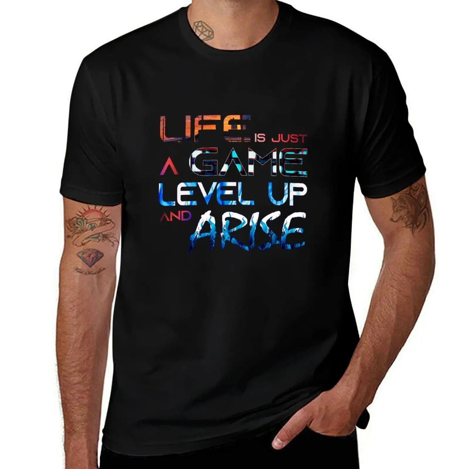 

Solo Leveling Arise Aesthetic T-Shirt T-Shirt cotton tshirt 100% man t shirts for men casual T-Shirt
