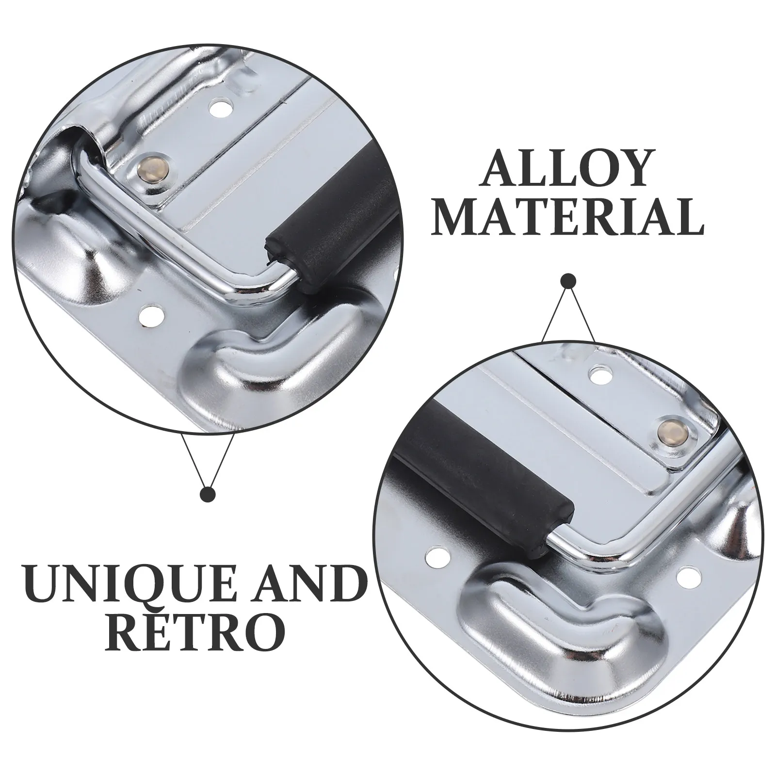 Spring Loaded Aviation Case Handles Heavy Duty Foldable Toolbox Cabinet Chest Door Pulls Hardware Accessories Cargo Handle