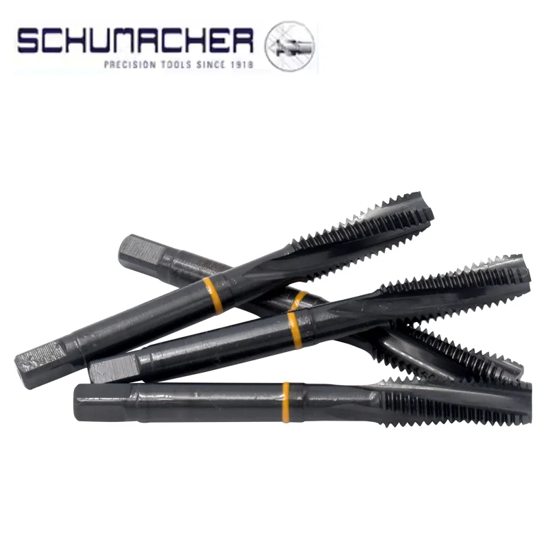 German Original SCHUMACHER JIS Standard Spiral Fluted Tap Pointed M3 M4 M5 M6 M8 M10 M12 Machine Thread Taps For Titanium Alloy