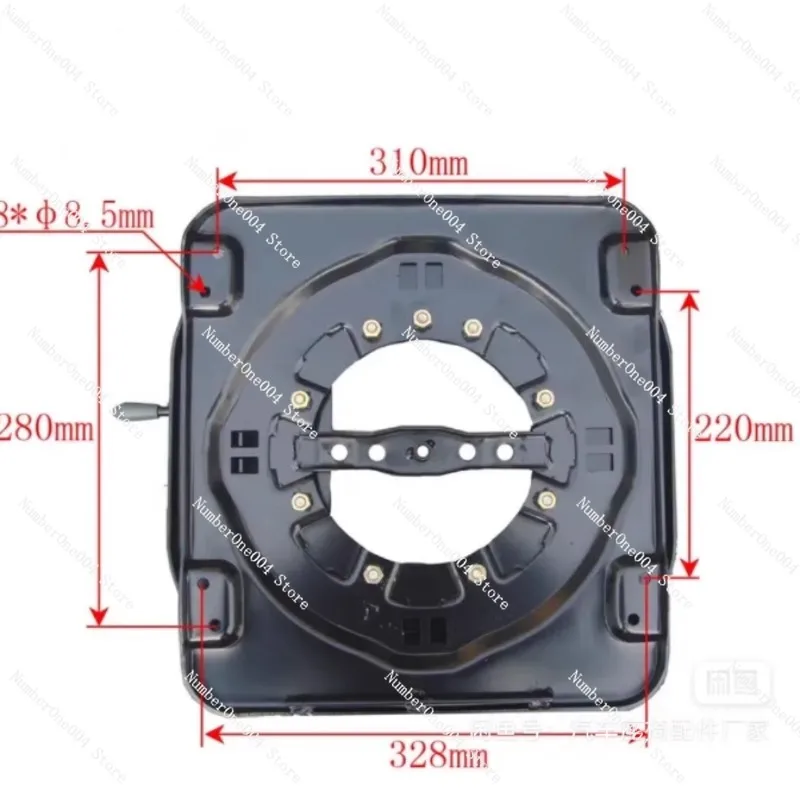 RV Commercial Vehicle Turntable Modified Car Seat Rotating Chassis Van 360 Degree Rotating Mechanism Assembly