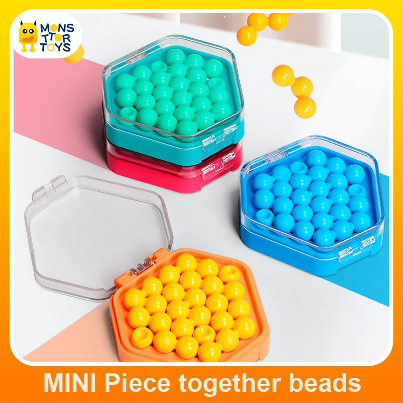 Mini Pocket Montessori Puzzle Toys Beads Game IQ Board Game Children's Spatial Logical Thinking Training Kid Education Toys