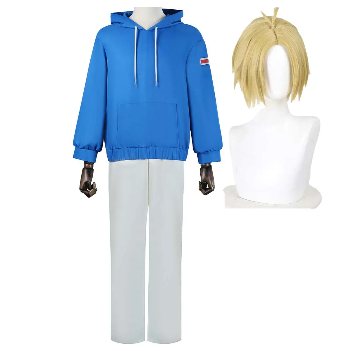 

Halloween Carnival Sakamoto Days Cosplay Shin Asakura Tracksuit Wig Costume