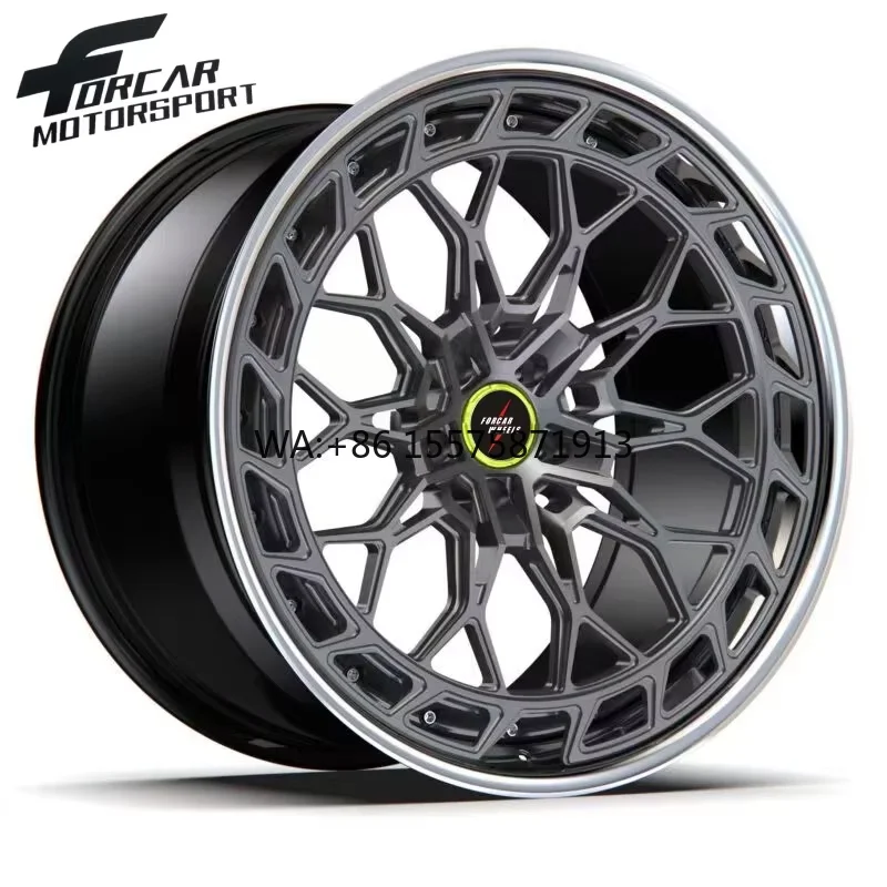 

New Custom Design Hot Selling Two-Piece 16 17 18 19 20 21 22 23 24 Inch Motorsport Alloy Forged Wheels Rims