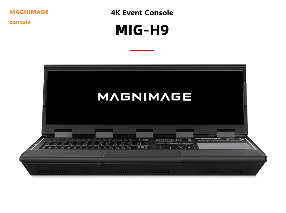 MAGNIMAGE MIG-H9 and MIG-V16 4K Event Console Switcher for full color led display V16 cooperates with H9 together using