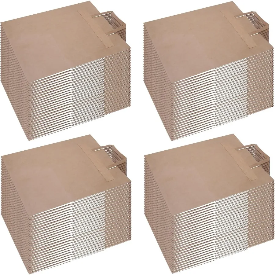 

100 Pack of Tamperproof Insulated Paper ags. cure al Adesive for Food Delivery and On-te-Go Meals. Teft Prevention for Restaura