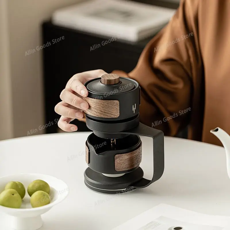 Lazy Automatic Kung Fu Tea Brewing Set Ceramic Rotating Tea Dispenser Anti-scald Tabletop Home Tea Utensils