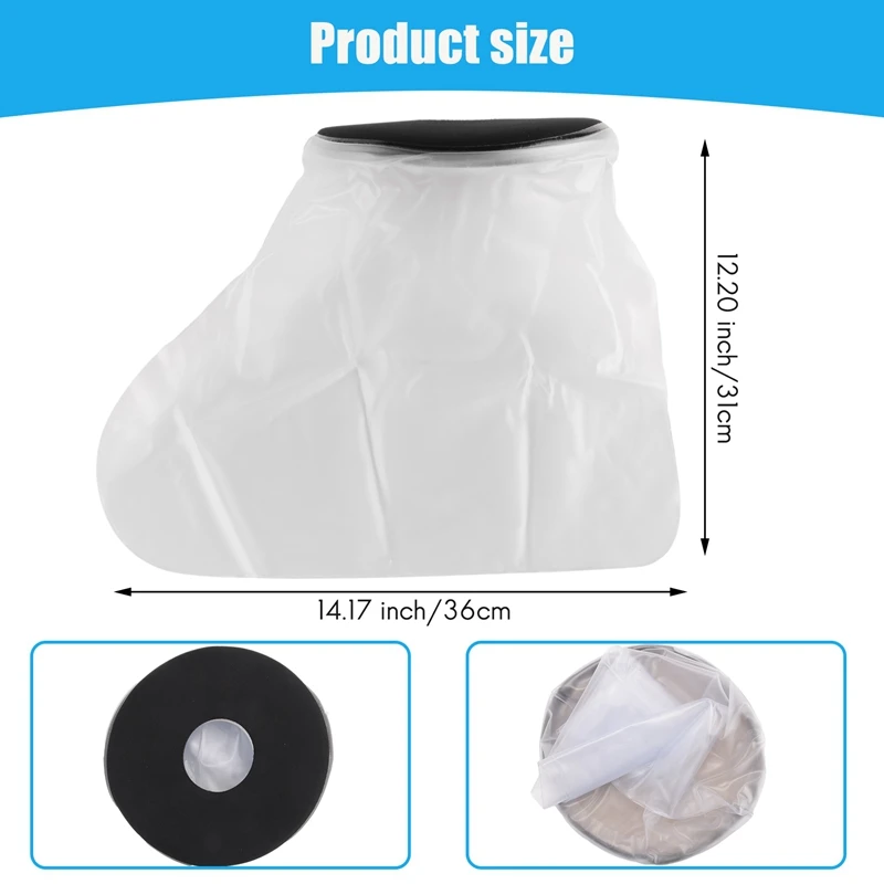 Waterproof Cast Cover Leg For Adult Ankle Shower Bath Watertight Foot Protector Wounds For Swimming Bath Accessories