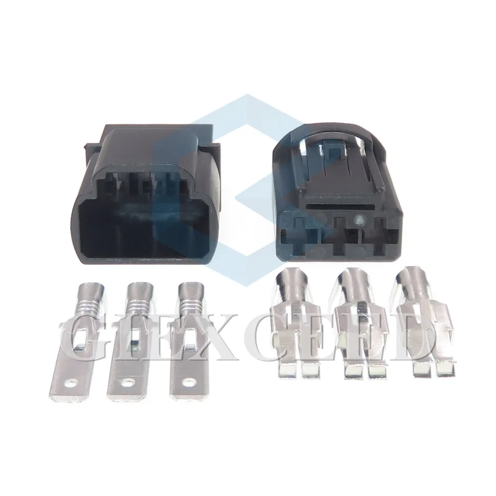2 مجموعات 3 دبوس التيار المتناوب الجمعية 1823137-1 1823138-1 4G0919321A 4G0919321 السيارات ذكر أنثى لرسو السفن موصلات كابل السيارة تسخير المقبس #1