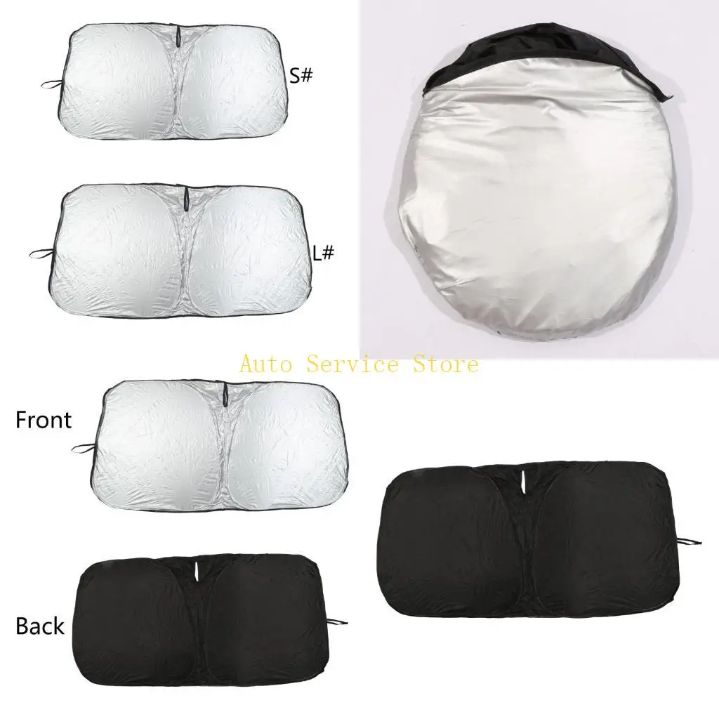 

462A Складной солнцезащитный козырек, УФ-блок переднего окна, защита автомобиля от тепла, внутренние чехлы на лобовое стекло