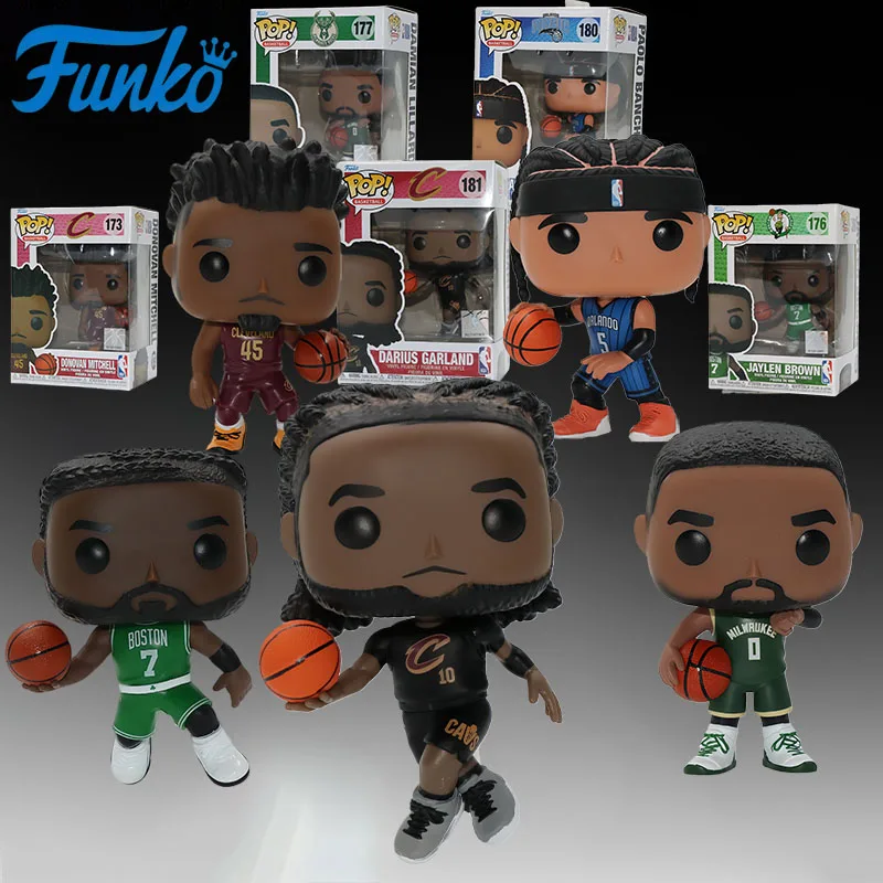 Figuras de Anime FUNKO Originales de la NBA, Superestrellas DONOVAN MITCHELL, DAMIAN LILLARD, PAOLO BANCHERO y DARIUS GARLAND, Juguetes para Niños