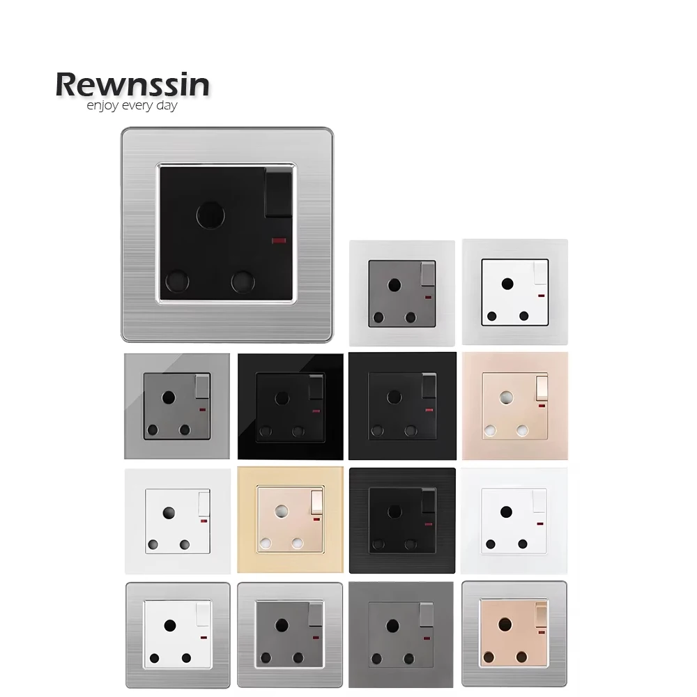 

Розетка 110-250В для Южной Африки, 3-контактная, 15А, для кондиционера, настенная, с выключателем