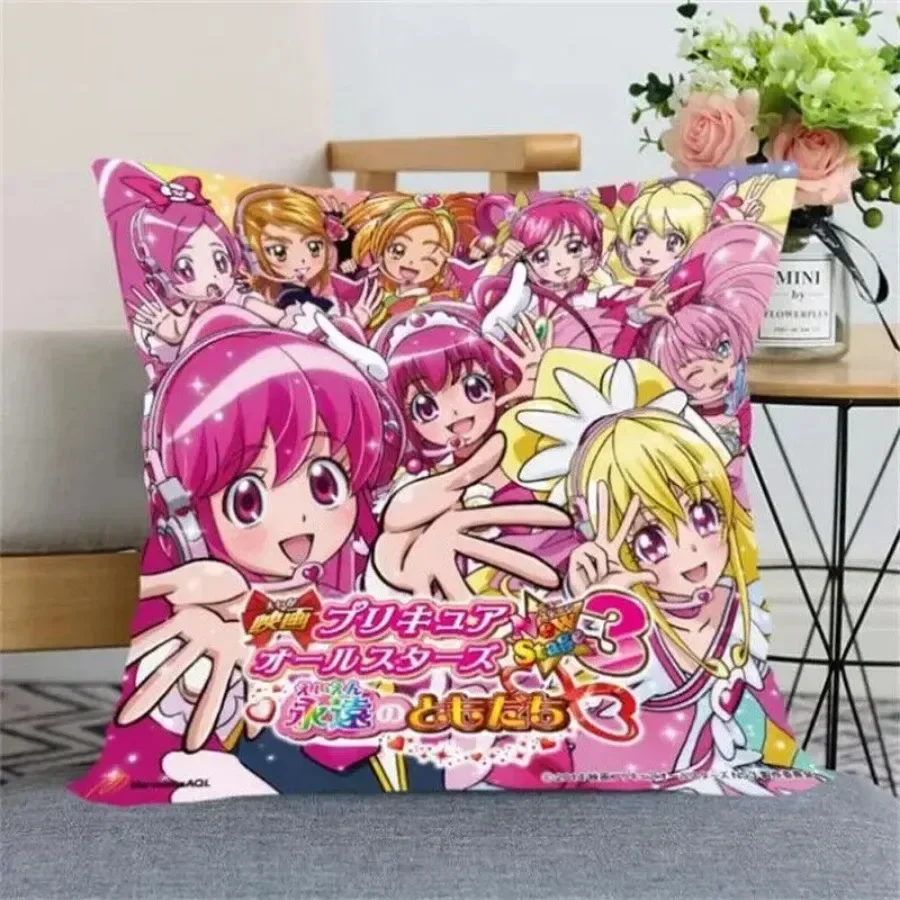 New Arrival Smile Precure! Pillow Cover Bedroom Home Office Decorative Pillowcas