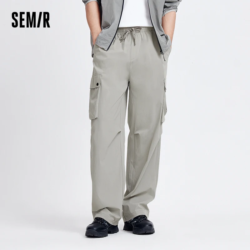 Semir Casual Pants For Men New In 2024 Summer Loose Fit Straight Leg Workwear Pants Cool And Moisture-Wicking