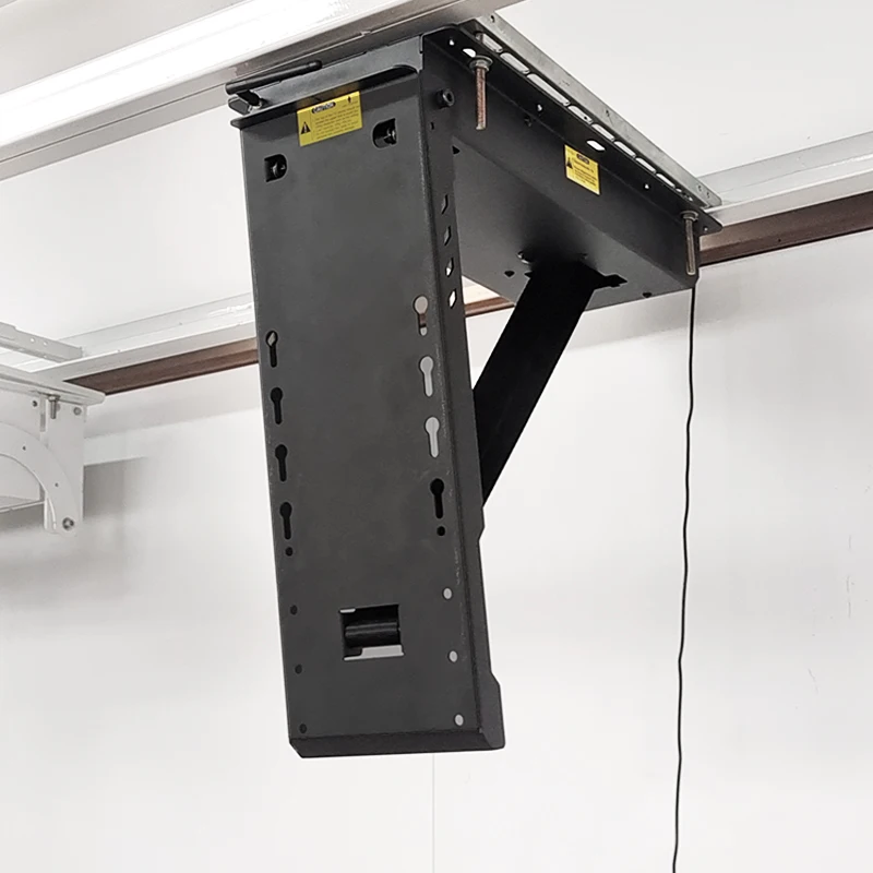 80KG Concealed Electric Pull down Flip up TV Lift Stand 32-85inch Wall Mount Electric Ceiling TV Lift Durable TV Mounts & Carts