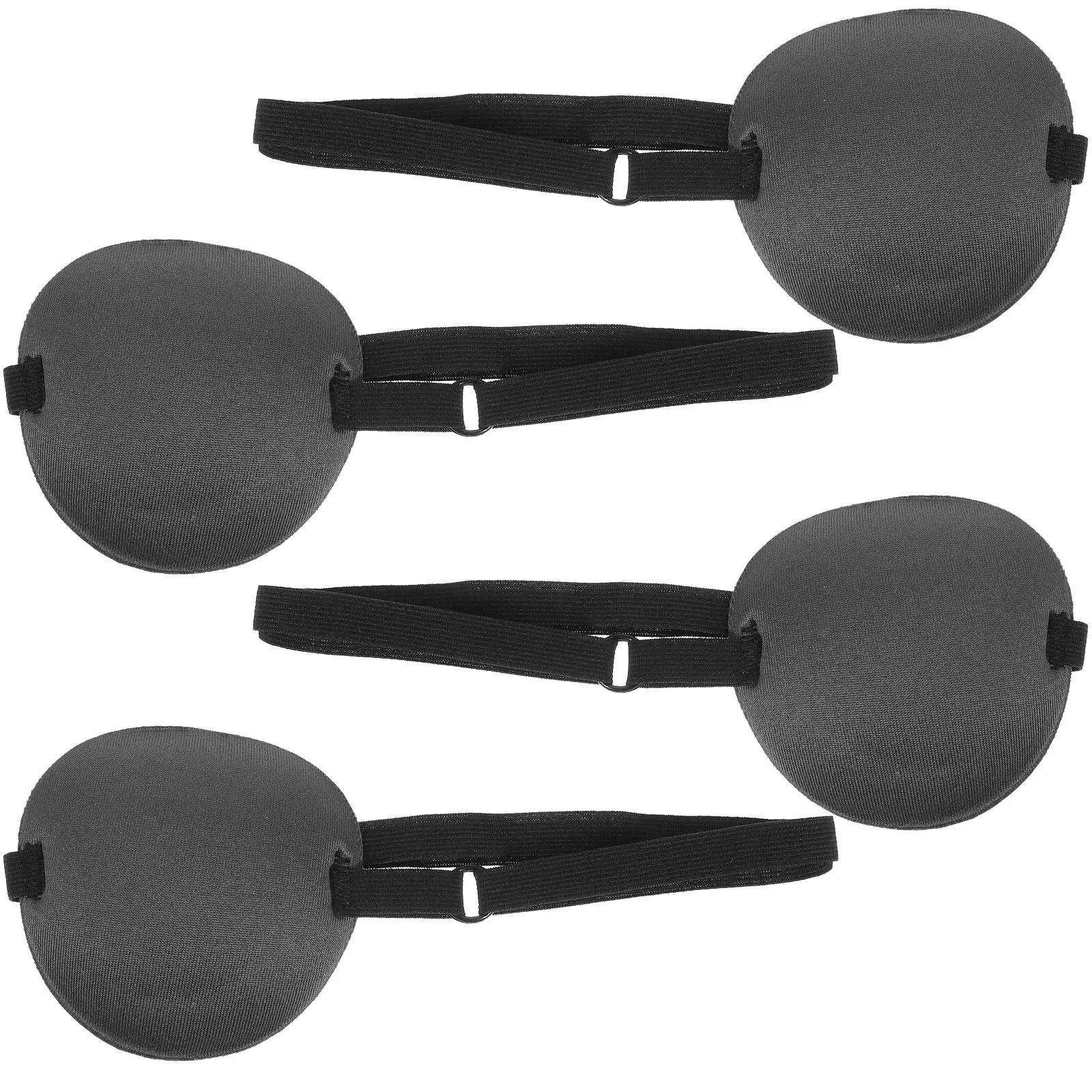 4 Pcs Eye Cover Washable Patches Polyester Comfortable Kids Glasses Strabismus Masks Lazy Single Reusable Durable Breathable Non