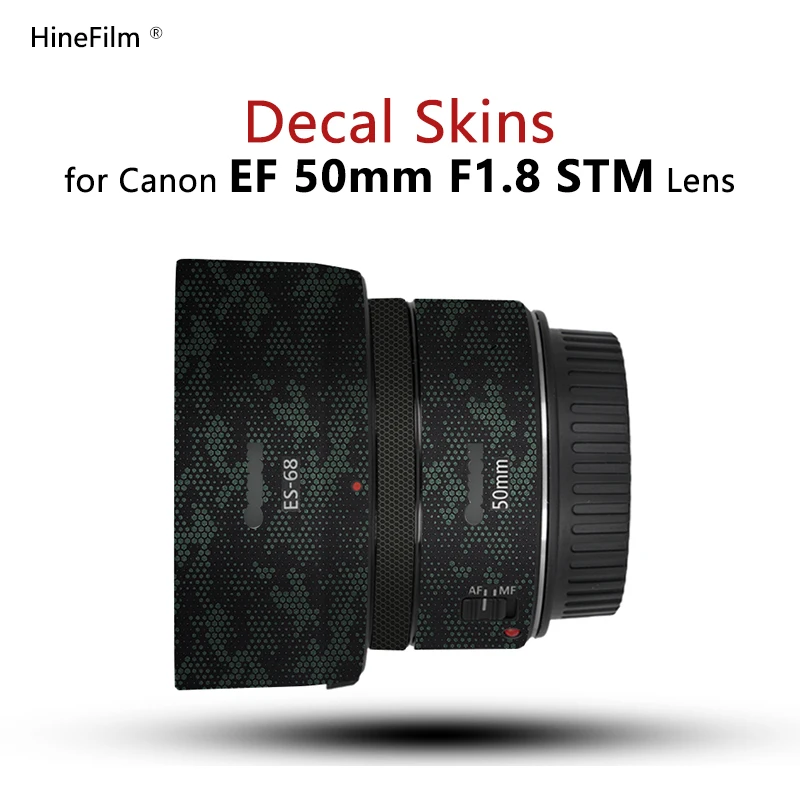 

Hinefilm Skin for 50 1.8 Lens Sticker for Canon EF50 F1.8 Lens Decal Skin For Canon EF 50mm f/1.8 STM Lens Wrap Cover 50f1.8