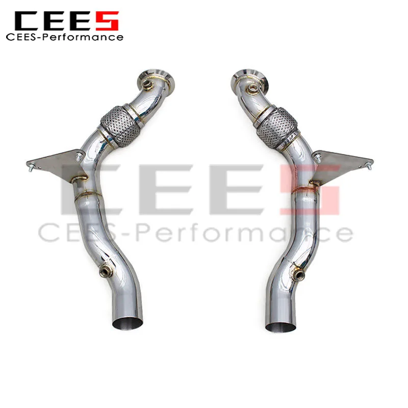 

CEES Даунпайпы для Ferrari 488 3.9T V8 2015-2019, без катушки, автомобильная выхлопная система из нержавеющей стали