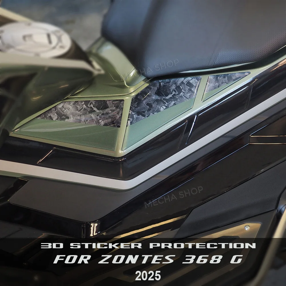 

Для Zontes 368 G ADV 2025-накладка на бак, аксессуары для мотоциклов, боковая защита, 3D наклейки из смолы