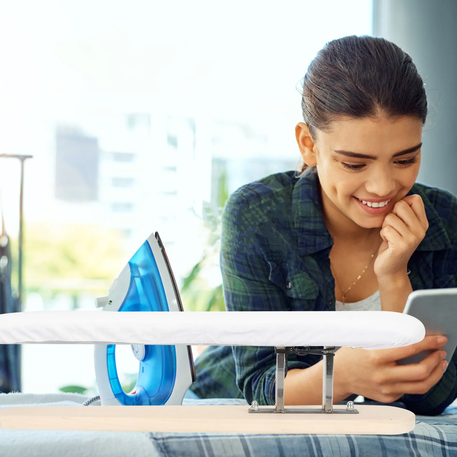 

Деревянная гладильная доска для дома, компактная, для глажки рукавов, воротников и деталей одежды, незаменимая для ежедневного использования