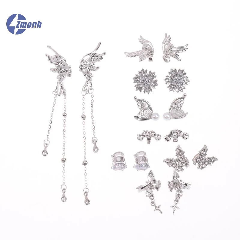 1Pairs DIY Headphone Diameter Buckle Zircon Decorative Headphone Decoration Clip Removable Easy To Install Earbud Accessories