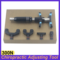 300N Chiropractic Adjusting Tool 4 Heads Adjustable Intensity Spine Correction Tool Health Care Manual Massage Gun Set