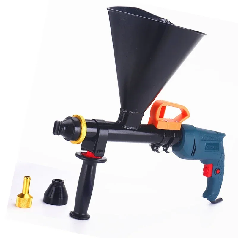 Mortar Pointing Grouting Gun Cement Grout Caulking Tool for Tuck Pointing, Masonry Walls and Floors & 1 Oiler & 2 No