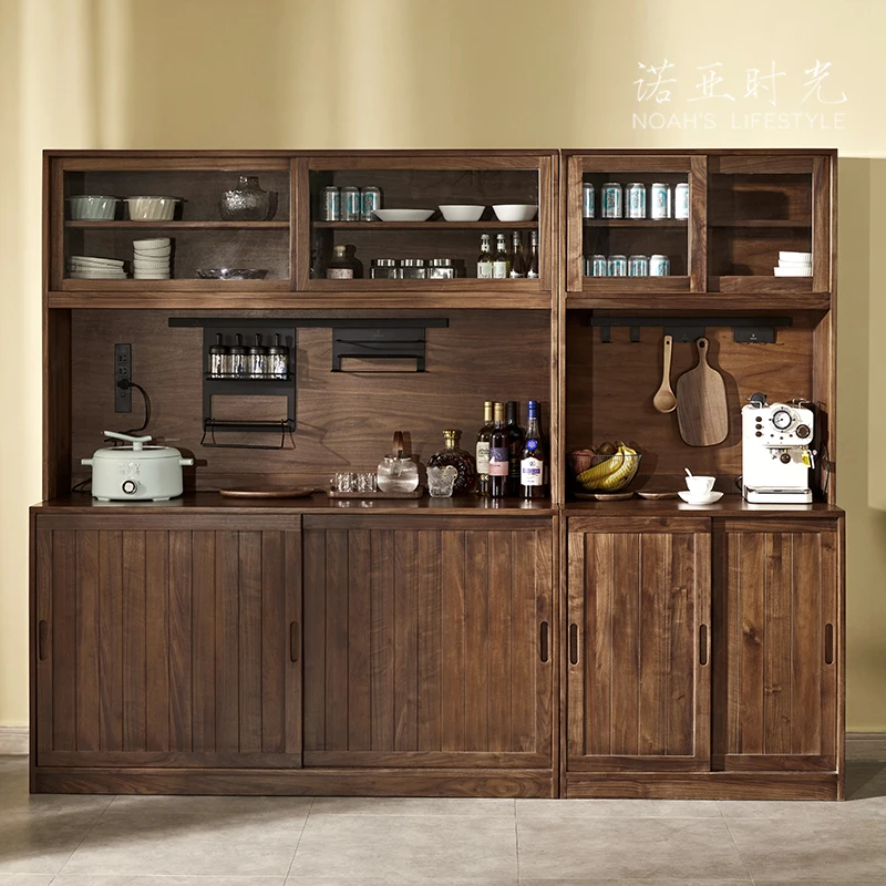 I Black Walnut Multifunctional Side Cabinet