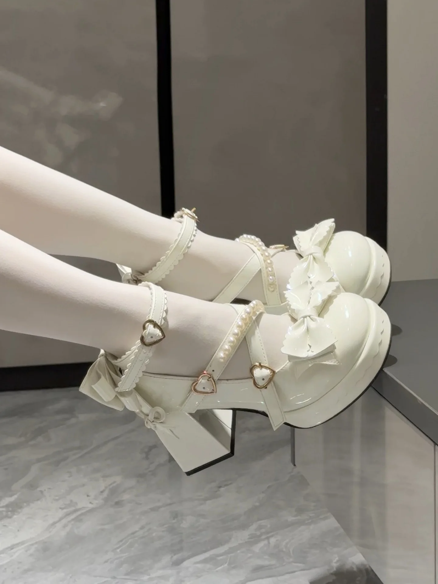 Witch's Night Original High Heels Lolita Japanese Students Cute Lolita Elegant Sweet Round Head Women's Shoes