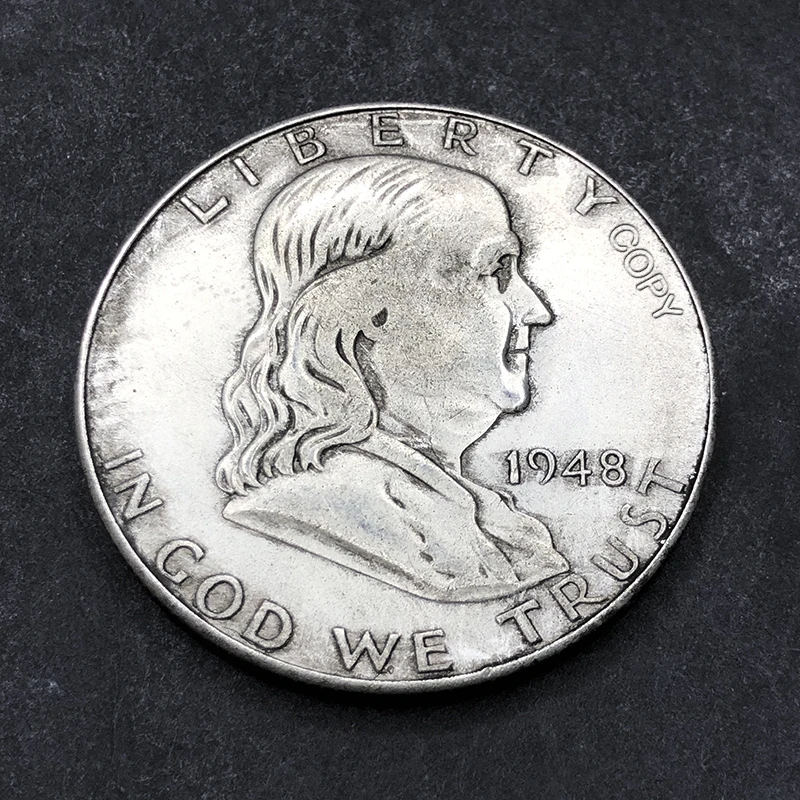 US 1948-1962 Franklin Liberty Bell 10 Year Half Dollar Replica Commemorative Coin Collect Home Decor Medal Old Money Gift