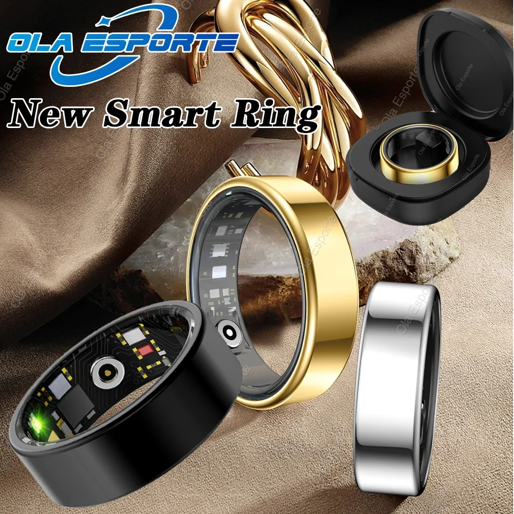 

New SmartRing Men Women Blood Oxygen Heart Rate Blood Pressure Sleep Monitor Sport Intelligent Health Ring Women For Android IOS