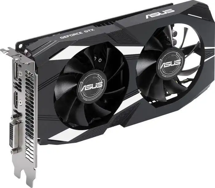 بطاقة رسومات ASUS DUAL GTX 1050 02G V2 GDDR5 2GB 128bit 1050 تدعم HDMI DP DVI PCI 3.0 مروحة مزدوجة للكمبيوتر المكتبي