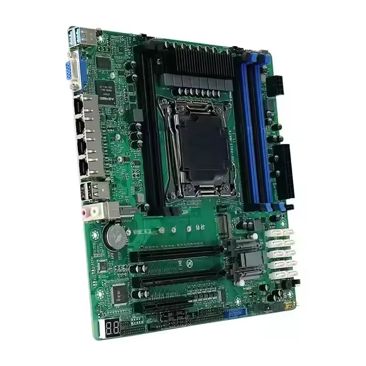 BKHD OEM M-ATX C612 NAS Motherboard 4*2.5G LAN 10*SATA 2* 1* LGA2011 Xeon E5 V3/V4 Server Industrial Computer Accessories