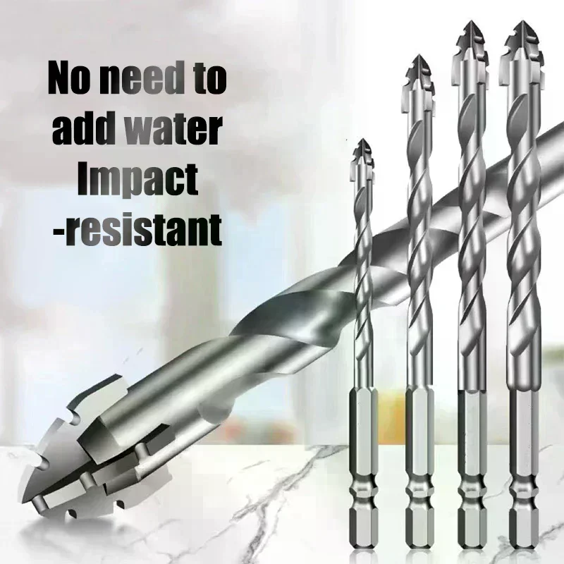 7 قطعة/مجموعة لقمة ثقب مسننة من الفولاذ التنغستن لبلاط بلاستيك السيراميك والزجاج والخرسانة